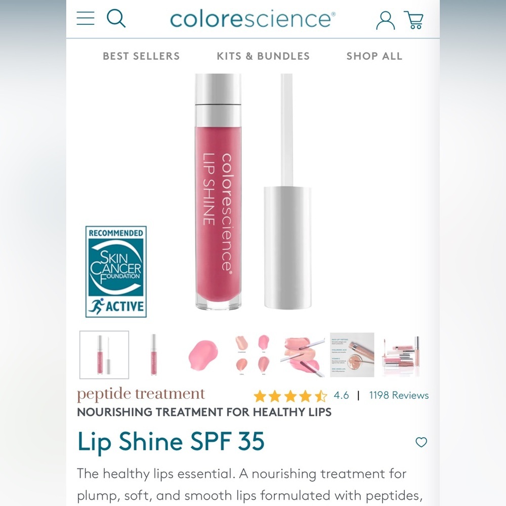 NWT colorescience lip shine